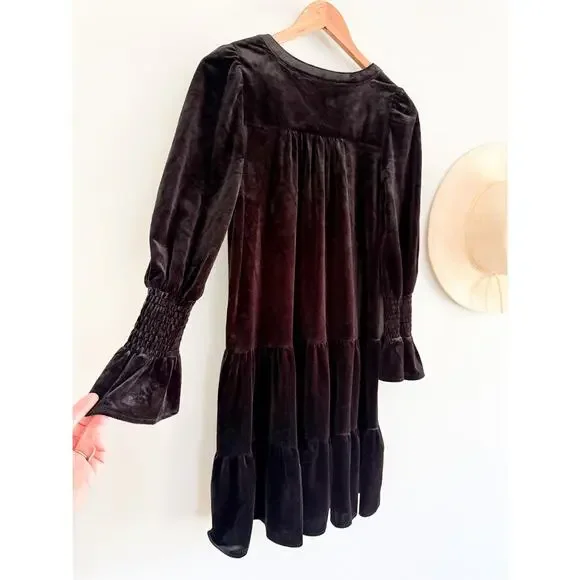Tuckernuck | Pomander Place | NWT Black Velvet Kenzo Dress Black | Sz XS - Picture 10 of 10
